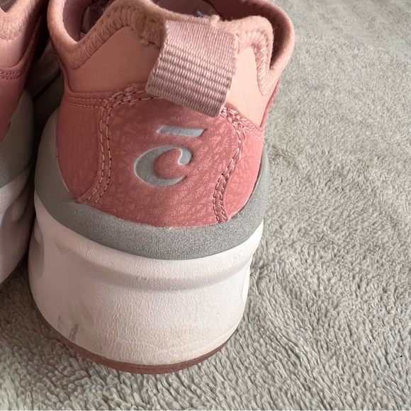 Clove Classic Nursing Clarino Vegan Leather Elastic Cushion Sneaker Shoe Pink Up - Picture 9 of 17